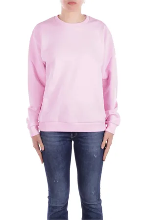 GCDS Sweatshirts & Hoodies, Dames, Roze, XS, Katoen, Roze Logo Sweater Unisex Katoen