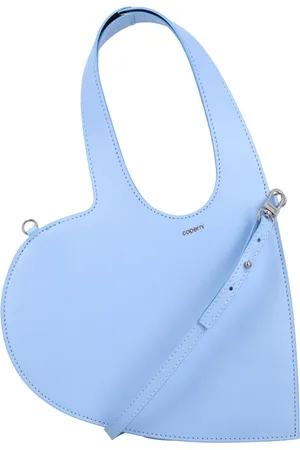 COPERNI Tassen, Dames, Blauw, ONE Size, Leer, Hart Crossbody Tote Tas