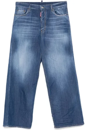 Dsquared2 Jeans, Heren, Blauw, XL, Blauwe Klassieke Riem Jeans