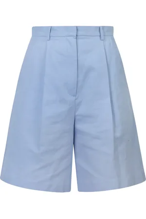 Max Mara Korte broeken, Dames, Blauw, XS, Elegante Ecuba Broek