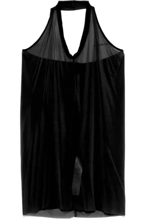 Rick Owens Tops, Dames, Zwart, XS, Zwarte Haltertop voor Vrouwen
