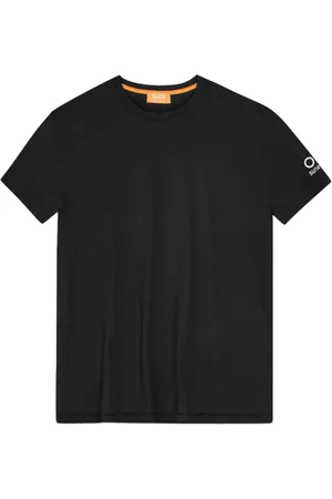 sunseeker Tops, Heren, Zwart, 2Xl, Nylon, Zwarte Nylon Crew Neck T-Shirt
