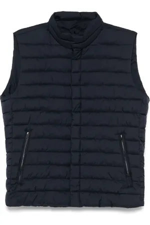 HERNO Jassen, Heren, Blauw, L, Stijlvolle vest voor formele en informele gelegenheden