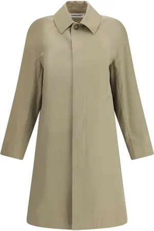 UNDERCOVER Mantels, Dames, Groen, L, Katoen, Katoenen Trenchcoat