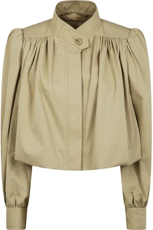 Chloé Blouses & Shirts, Dames, , S, Glanzende Stretch Jersey Schildpadnek Blouse