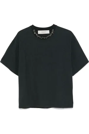 Golden Goose Tops, Dames, Zwart, L, Katoen, Zwarte T-shirt voor vrouwen