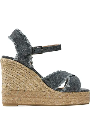 Castaner Schoenen, Dames, Grijs, 39 EU, Lurex Sleehakken