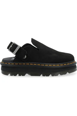 Dr. Martens Schoenen, Heren, Zwart, 38 EU, Suède, Zwarte Suède Zebzag Muiltjes