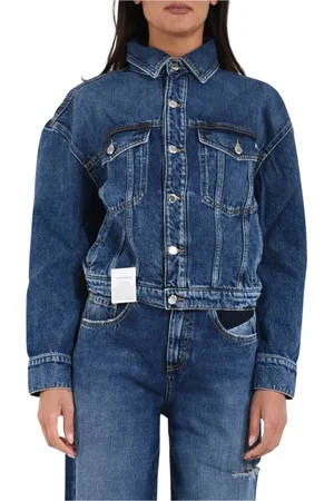 Icon Denim Jassen, Dames, Blauw, S, Denim, Klassieke denim jas Lori model