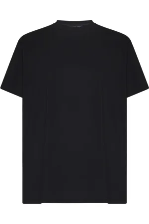 LOW BRAND Tops, Heren, Zwart, 2Xl, Katoen, Zwarte T-shirts en Polos Ribbed Crewneck