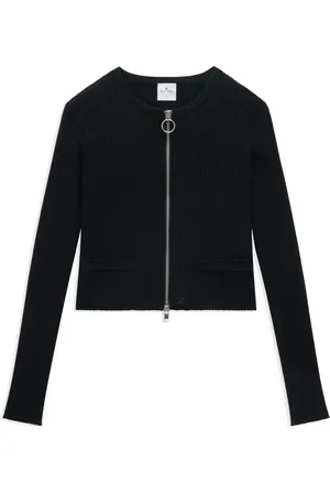 Courrèges Truien, Dames, Blauw, M, Katoen, Zachte Katoenmix Trui