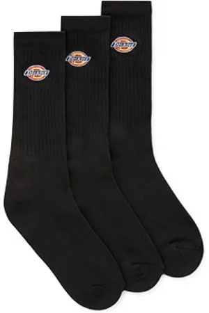 Dickies Ondergoed, unisex, Zwart, M, Leer, Valley Grove Geborduurde Sokken