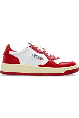Autry Schoenen, Dames, Rood, 41 EU, Leer, Sneakers Medalist Low
