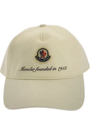 Moncler Pre-owned, Dames, Wit, ONE Size, Katoen, Pre-owned Cotton hats