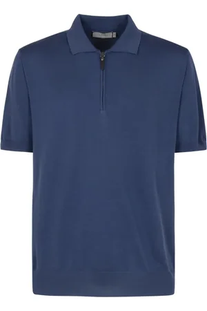 CANALI Tops, Heren, Blauw, XL, Stijlvolle T-shirts en Polos Collectie