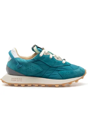 RUN OF Schoenen, Heren, Groen, 44 EU, Leer, Sneaker Peacock M