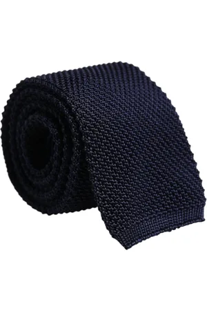 Dolce & Gabbana Accessoires, Heren, Blauw, ONE Size, Donkerblauwe Zijden Stropdas