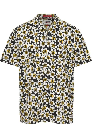 Tommy Hilfiger Overhemden, Heren, Veelkleurig, S, Katoen, Zwarte Shirt met Stijl Camicia