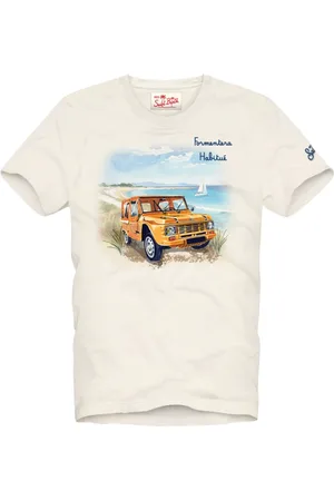 MC2 SAINT BARTH Tops, Heren, Wit, S, Stijlvolle T-shirts en Polos