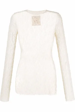 UMA WANG Tops, Dames, Wit, L, Long Sleeve Tops