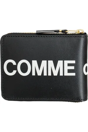 Comme des Garçons Accessoires, Heren, Zwart, ONE Size, Leren ritsportemonnee