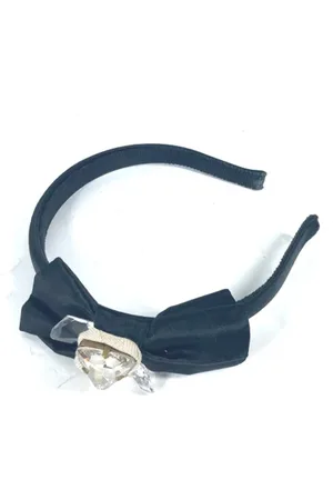 Miu Miu Pre-owned, Dames, Zwart, ONE Size, Satijn, Pre-owned Satin hair-accessories