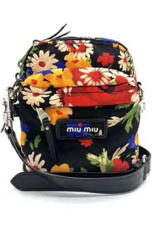Miu Miu Pre-owned, Dames, Veelkleurig, ONE Size, Pre-owned Fabric shoulder-bags
