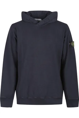 Stone Island Sweatshirts & Hoodies, Heren, Blauw, 2Xl, Katoen, Casual Katoenen Sweatshirt voor Mannen