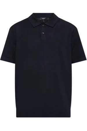 THEORY Tops, Heren, Blauw, M, Polyester, Polo