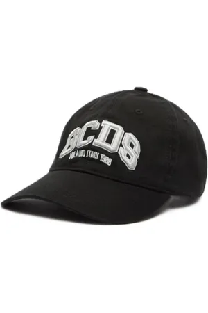GCDS Accessoires, Heren, Zwart, ONE Size, Polyester, Polyester Hoeden