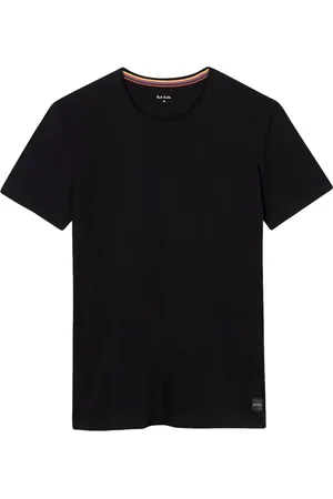 Paul Smith Tops, Heren, Zwart, XL, Katoen, Zwarte katoenen lounge T-shirt