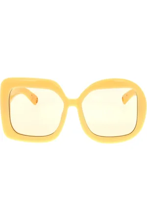 Jacquemus Accessoires, Dames, Geel, ONE Size, Stijlvolle zonnebril