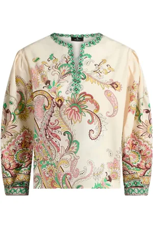 Etro Blouses & Shirts, Dames, Veelkleurig, M, Katoen, Stijlvolle katoenen topkleding voor vrouwen