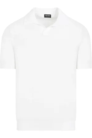 Ermenegildo Zegna Tops, Heren, Wit, M, Katoen, Polo Shirts