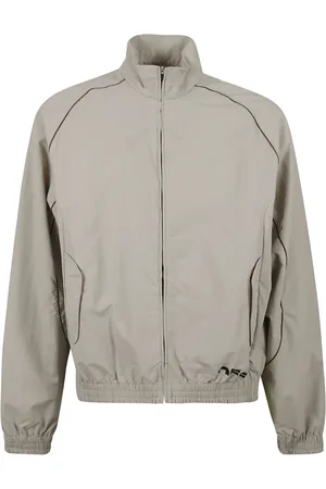 OFF-WHITE Jassen, Heren, Grijs, XL, Nylon, Grijze Sweater Tracktop