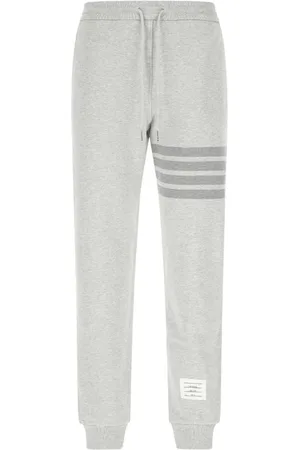 Thom Browne Broeken, Heren, Grijs, M, Katoen, Grijze Katoenen Joggers