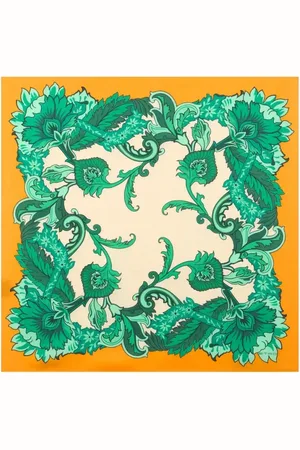 Etro Accessoires, Dames, Veelkleurig, ONE Size, Zijden Oranje Sjaal