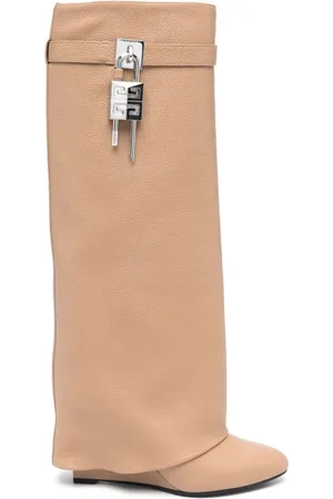 Givenchy Schoenen, Dames, Bruin, 37 1/2 EU, Beige Sharklock Pant Boots