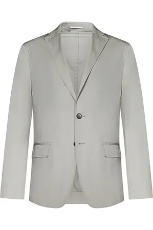 LOW BRAND Jassen, Heren, Grijs, 2Xl, Katoen, Grijze Outerwear Jas voor Stijlvolle Mannen