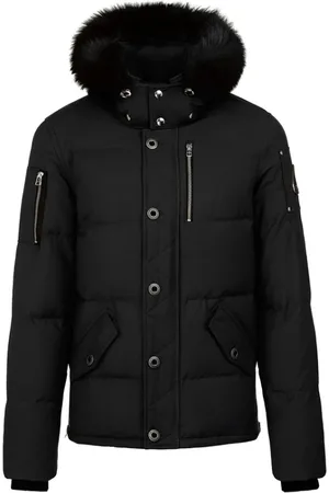 Moose Knuckles Jassen, Heren, Zwart, S, Zwarte Winterjas 3Q Style