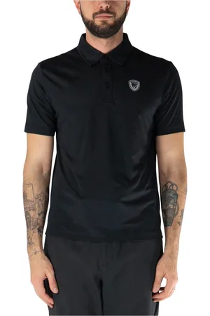 Blauer Tops, Heren, Zwart, L, Katoen, Ademende Polo Shirt