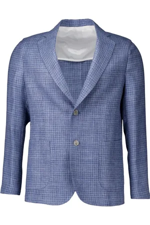 BARBA Jassen, Heren, Blauw, L, Lichtblauwe Colberts Overhemd
