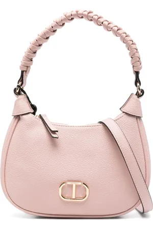 Twin-Set Tassen, Dames, Roze, ONE Size, Lichtroze Top Handvat Schoudertas