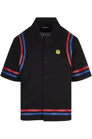BARROW Overhemden, Heren, Zwart, L, Katoen, Zwarte Katoenen Herenmode Shirt