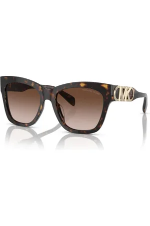 Michael Kors Accessoires, Dames, Bruin, 55 MM, Lente/Zomer Dames Zonnebrillen Collectie