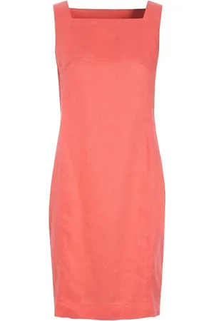 Bitte Kai Rand Kleedjes, Dames, Rood, XL, Linnen, Luchtige Linnen Jurk Cool Coral