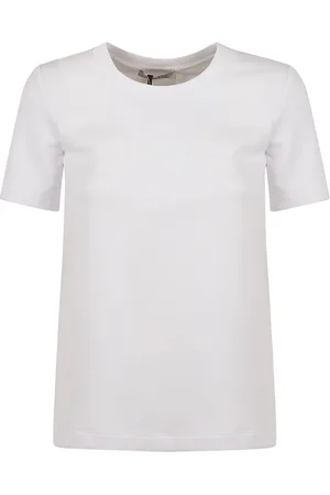 Max Mara Tops, Dames, Wit, XS, Katoen, Witte T-shirts en Polos Nancy