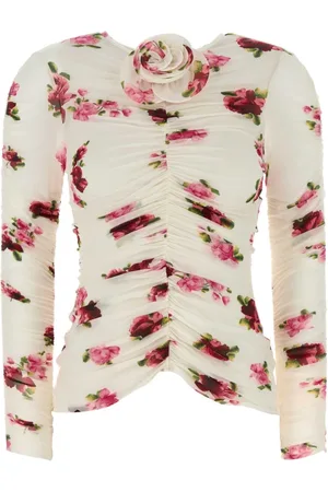 MAGDA BUTRYM Tops, Dames, Veelkleurig, S, Gedrukte Cupro Top
