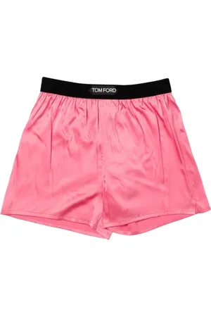 Tom Ford Nachtkleding & Lounge, Dames, Roze, XS, Luxe Zwarte Zijden Pyjamashorts
