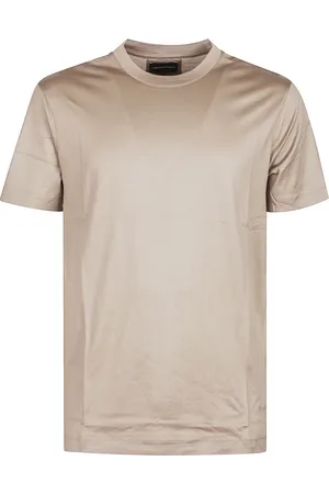 Emporio Armani Tops, Heren, Bruin, 2Xl, Katoen, Casual Katoenen T-shirt